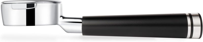 LLQ 58mm Bottomless Naked 2 Ears Portafilter Compatible with E61 Grouphead Machines– Includes 18–20g Basket (Aluminum Flat, 58mm For E61) - Image 1